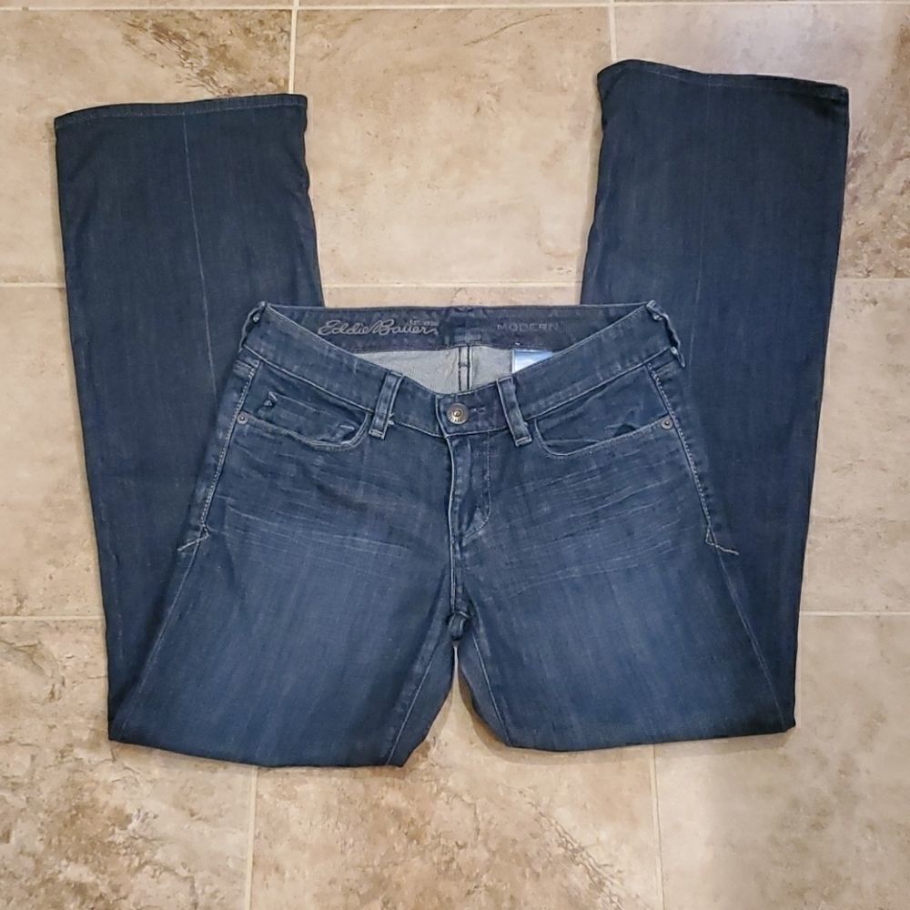 Eddie Bauer modern fit dark wash jeans